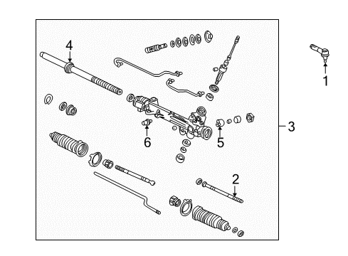 2000 Ford Explorer Steering Column & Wheel, Steering Gear & Linkage Pinion Valve Diagram for F5TZ-3D517-A