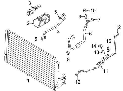 2016 BMW M4 Switches & Sensors Air Conditioning Compressor With Magnetic Coupling Diagram for 64529332781