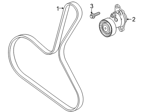 2020 Buick Encore GX Belts & Pulleys Serpentine Belt Diagram for 55506241