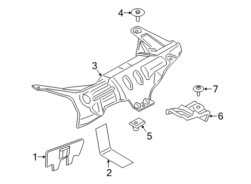 2018 Ford F-150 Heat Shields Heat Shield Diagram for FL3Z-5G221-A