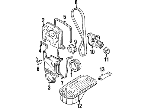 1998 Hyundai Accent Filters Air Cleaner Filter Diagram for 28113-22051
