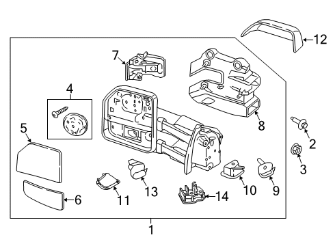 2020 Ford F-250 Super Duty Controls - Instruments & Gauges Signal Lamp Diagram for HC3Z-13B374-A