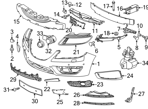 2010 Saab 9-5 Automatic Temperature Controls In-Car Sensor Diagram for 13297789