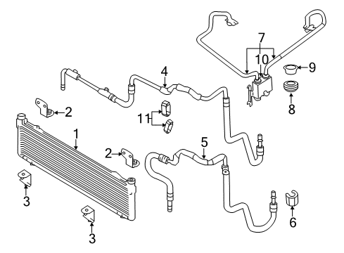 2009 Ford Edge Trans Oil Cooler Valve Diagram for 7T4Z-7H322-B