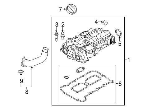 2016 BMW X5 Valve & Timing Covers Decoupling Element Diagram for 11127593333