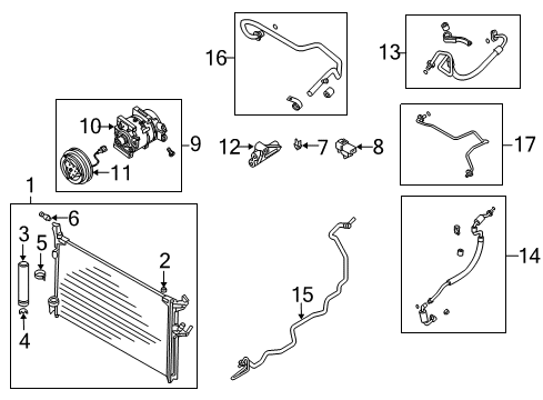 2004 Infiniti FX45 Automatic Temperature Controls Pipe-Cooler, Low Diagram for 92479-CG200