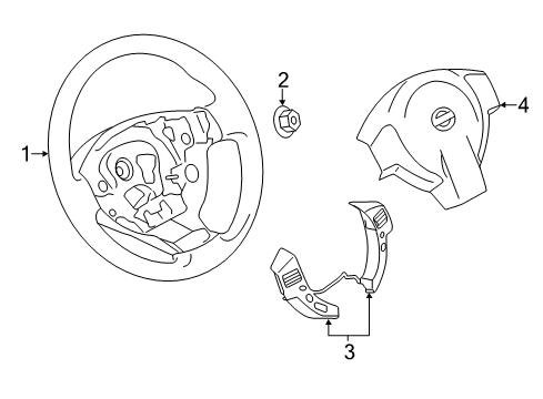 2016 Chevrolet City Express Steering Column & Wheel, Steering Gear & Linkage Engagement Switch Diagram for 19317402