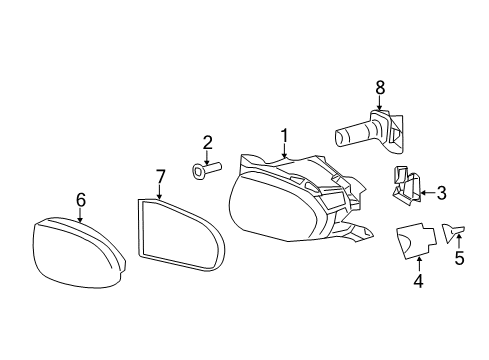 2007 Dodge Sprinter 2500 Bulbs Fog Lamp Diagram for 68024972AA