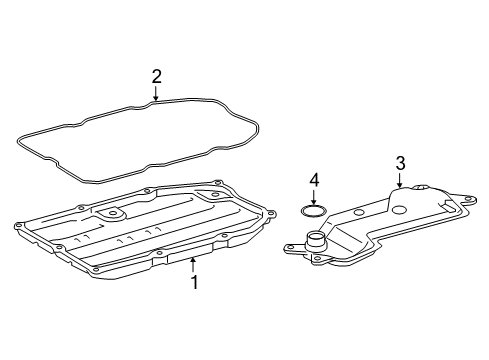 2020 Lexus RC300 Automatic Transmission STRAINER Assembly, Oil Diagram for 35330-53020