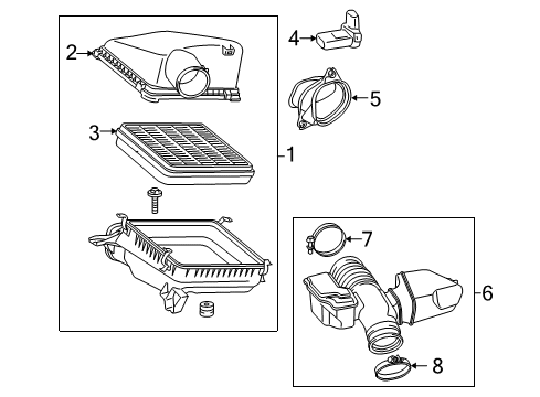 2014 Toyota Land Cruiser Powertrain Control Sensor, Oxygen Diagram for 89465-60470