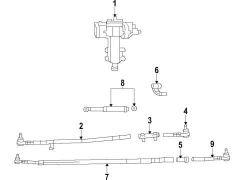 2021 Jeep Wrangler P/S Pump & Hoses, Steering Gear & Linkage POWER STEERING Diagram for 68529420AA