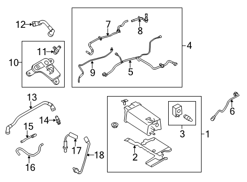 2011 Lincoln MKT Emission Components Connector Diagram for AA5Z-9E499-A