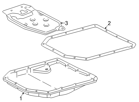 2000 Toyota Corolla Automatic Transmission Filter Diagram for 35330-20012