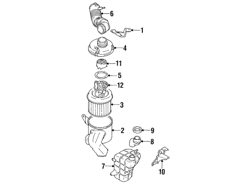 1993 Eagle Talon Powertrain Control Sensor, Throttle Diagram for MD614327