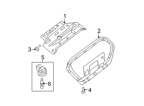 2009 Nissan Maxima Interior Trim - Trunk Lid Clip Diagram for 01553-0108U