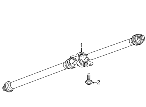 2021 Buick Encore GX Drive Shaft - Rear Drive Shaft Bolt Diagram for 11603392