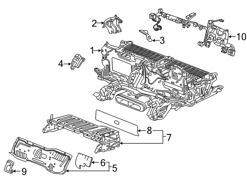 2019 Acura RLX Battery Battery Set Diagram for 1D070-R9S-C10