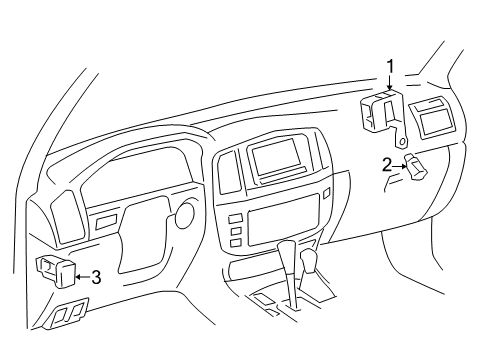 2006 Toyota Land Cruiser Tire Pressure Monitoring Receiver Diagram for 89760-60030