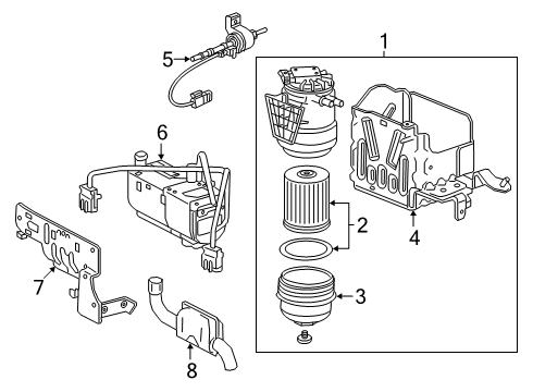 2018 GMC Savana 2500 Filters Cooler Diagram for 19130016