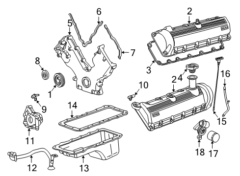 2003 Ford Excursion Engine Parts Tube Assembly Diagram for 3C3Z-6754-BA