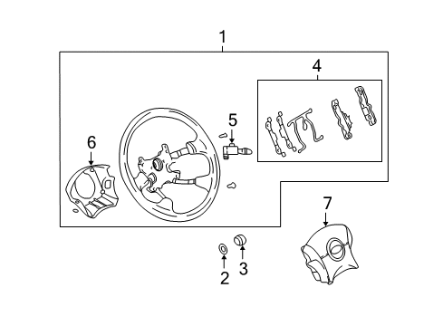 2005 Hyundai Elantra Cruise Control System Module Assembly-Auto CRU Diagram for 96410-2D001