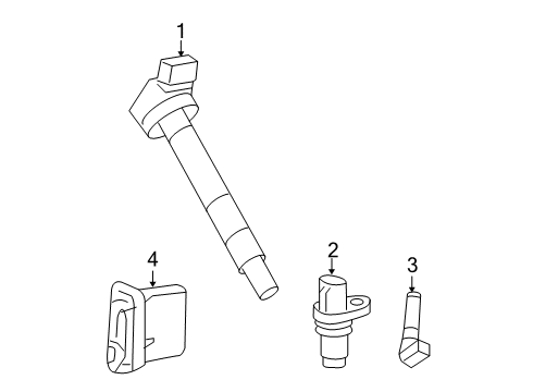 2011 Toyota Sequoia Ignition System ECM Diagram for 89661-0CL60