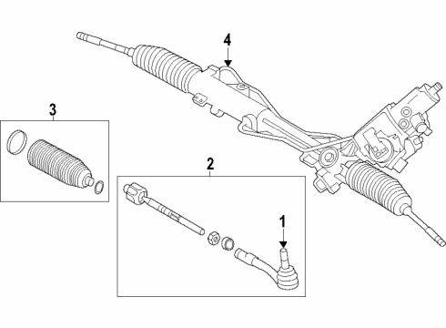 2017 BMW 540i P/S Pump & Hoses, Steering Gear & Linkage Power Steering Oil Cooler Diagram for 17217583843
