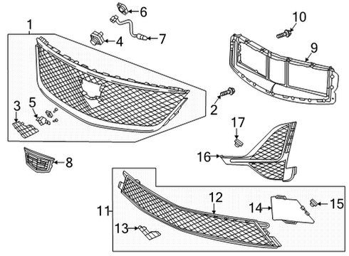 2021 Cadillac CT5 Lane Departure Warning Camera Diagram for 84888026