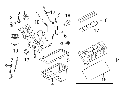 2014 Ford Mustang Filters Dipstick Diagram for DR3Z-6750-A