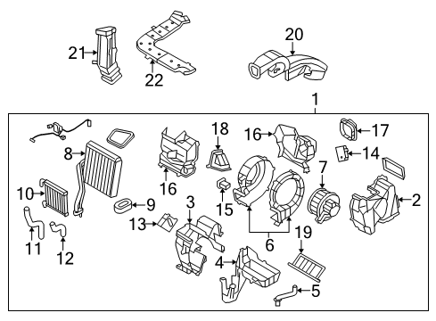 2009 Kia Borrego A/C Evaporator & Heater Components Transistor-Field Eff Diagram for 971792J000