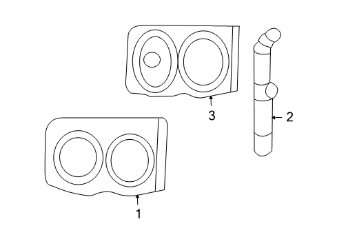 2007 Dodge Ram 1500 Headlamps Socket-Side Marker Diagram for 5175369AA