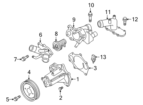 2015 Infiniti QX80 Powertrain Control Connector Diagram for 14075-1LA0A