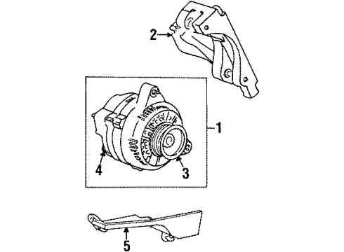 1999 Ford Taurus Alternator Alternator Diagram for 4U2Z-10V346-CPRM