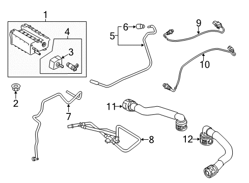 2015 Ford Fiesta Powertrain Control Tube Assembly Diagram for CM5Z-6758-C