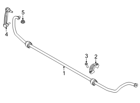 2021 Toyota GR Supra Stabilizer Bar & Components - Rear Stabilizer Link Nut Diagram for 90118-WA201