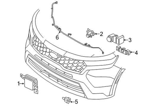 2021 Kia Sorento Controls - Instruments & Gauges Unit Assembly-IBU Diagram for 95400P4BQ0