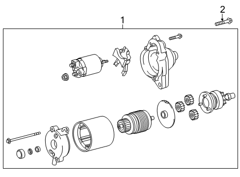 2016 Toyota Corolla Starter Starter Diagram for 28100-0T340