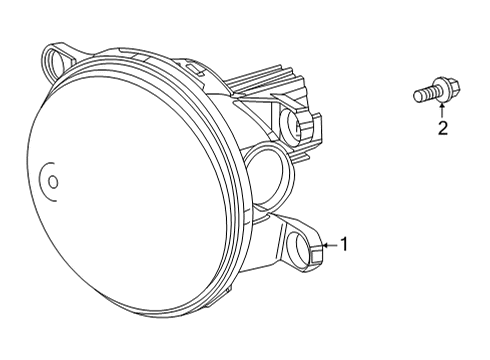 2022 Toyota Sienna Fog Lamps Fog Lamp Assembly Diagram for 81220-08040