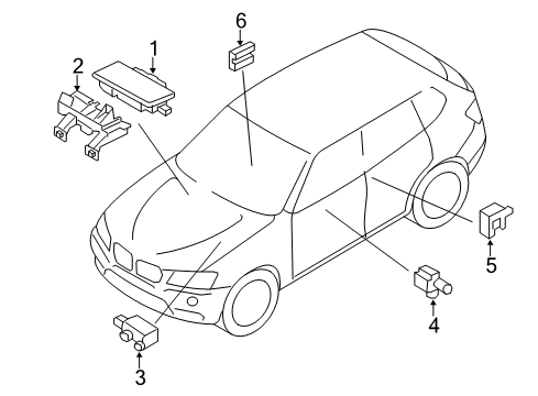 2016 BMW X4 Air Bag Components Holder Acsm Diagram for 65779217233