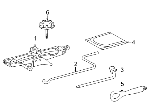 2021 Lexus RX350 Jack & Components Jack Sub-Assembly, PANTOGRAPH Diagram for 09111-0E061