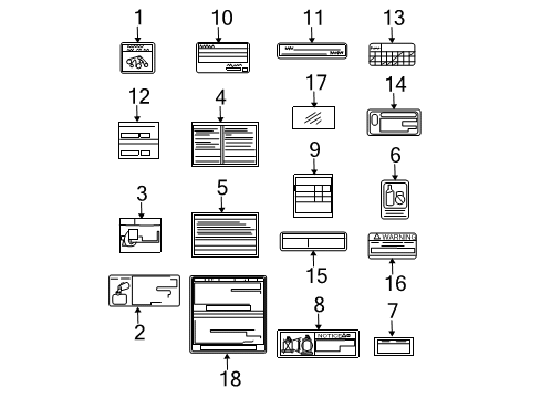 2005 Toyota 4Runner Information Labels Emission Label Diagram for 11298-31080