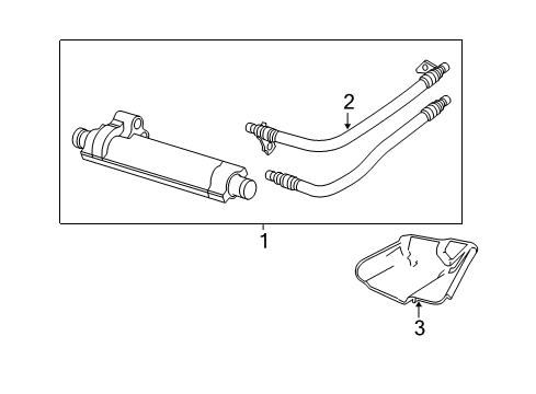 2010 Ford Crown Victoria Engine Oil Cooler Shield Diagram for 9W7Z-6N634-A