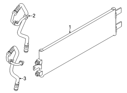 2022 Nissan Frontier Trans Oil Cooler HOSE-OIL COOLER, AUTO TRANSMISSION Diagram for 21635-9BT2B