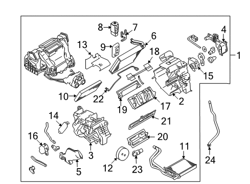 2009 Nissan Cube Air Conditioner Expansion Valve Diagram for 92200-1FA0A