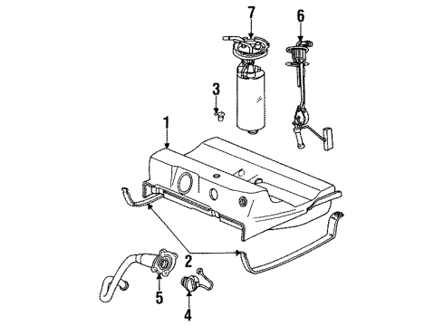 1994 Plymouth Acclaim Senders Fuel Pump Diagram for R4495391