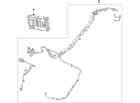 2019 Ram 1500 Battery Cable-48 Volt Hybrid Battery Diagram for 68333686AC