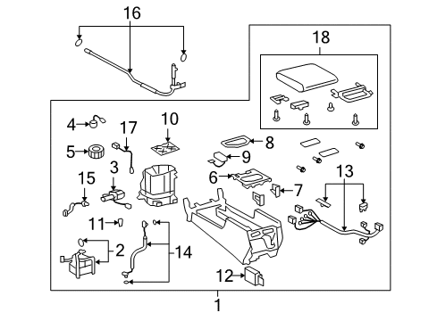 2009 Lexus LX570 Console Motor Sub-Assy, Blower Diagram for 87103-60450