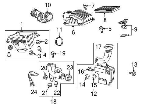 2010 Honda Odyssey Powertrain Control Sensor, Rear Laf Diagram for 36541-RGW-A01