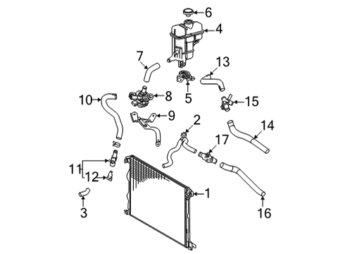 2022 Lexus NX350 Intercooler Bolt, FLANGE Diagram for 90105-06356