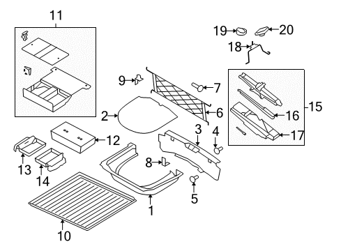 2010 Ford Flex Interior Trim - Rear Body Wrench Diagram for 8A8Z-17032-A